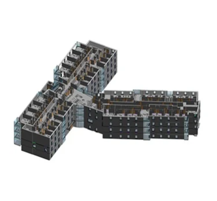 3-D virtual model of a campus.